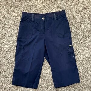 Chico’s Navy Cotton/Spandex Capris Size 1.5